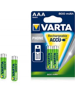 Varta Oplaadbare AAA accu's Phone AAA 800 mah 2 pak