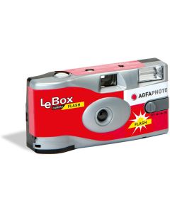 AGFA LeBox Flash éénmalig gebruik camera 400 iso 27 opn.