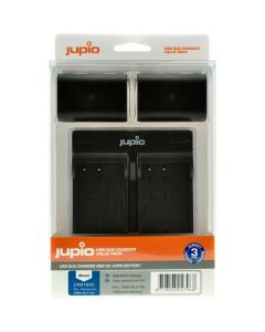 Jupio Kit: 2X Battery DMW-BLF19E 1860mAh + USB Dual Charger