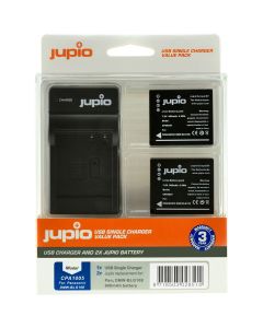 Jupio Kit: 2X Battery DMW-BLG10 + USB Single Charger