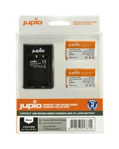 Jupio Kit: 2X Battery NP-BX1 + Comp.usb Double-Sided Charger