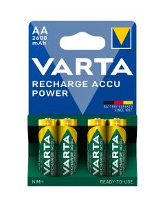 Varta Oplaadbare AA Accu's 4 pak 2600mAh Ready2 Use