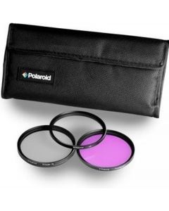 Polaroid 3-Piece Camera Lens Filter Kit 62mm